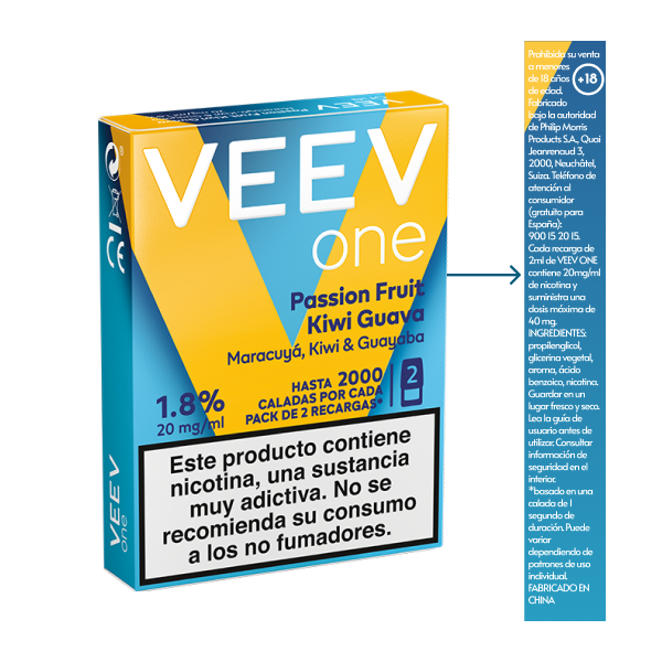 VEEV ONE Maracuya ingredients